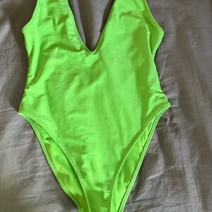 Forever 21 Vibrant Neon Green Swimsuit